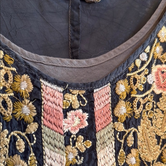 Johnny Was Embroidered Tank Dress L - Picture 6 of 8